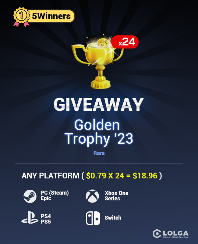 Golden Trophy '23 x 24 Giveaway